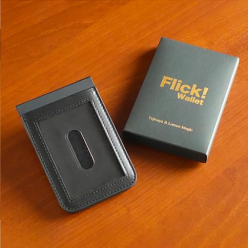 Flick Wallet 2.0 Zubehör Zaubertricks Gimmick Magier Nahaufnahme Street Illusions Acessoires Komödie Mentalismus (Metallversion) von Generisch