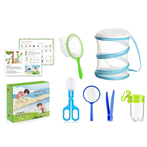 Fliegenfänger-Set – Fliegenfang-Werkzeuge für Kinder, pädagogisches Fliegenfangen, Naturforschung, Fangwerkzeug für Kinder, tragbares Lernset für Kinder, Raupe zu Schmetterling Fliegenfänger-Set – Fliegenfang-Werkzeuge für Kinder, pädagogisches Fliegenfangen, Naturforschung, Fangwerkzeug für Kinder, tragbares Lernset für Kinder, Raupe zu Schmetterling von Generisch