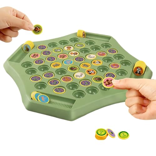 Flip Chess Memory Memory Spiel Flip Schachspiel Früchte Tier Memory Schach Spie Motorikspielzeug,Family Brettspiele für Gedächtnis Schach Lernspielzeug Gedächtnis Schach Lernspielzeug (A) von Generisch