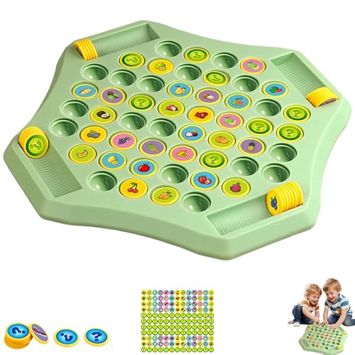 Flip Match Board Game, Lernspielzeug für Kinder, Tier- und Früchtemuster Memory Brettspiel, Interaktives Flip Chess Spiel für Kindergarten & Vorschule (Obstserie) von Generisch