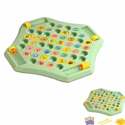 Flip-Schach-Memory-Spiel, Flip-Memory-Spiel, Memory-Schach für Sammelaktivitäten, Kreatives mit Cartoon-Muster für Kinder- und Familienfeier (Tiere) von Generisch