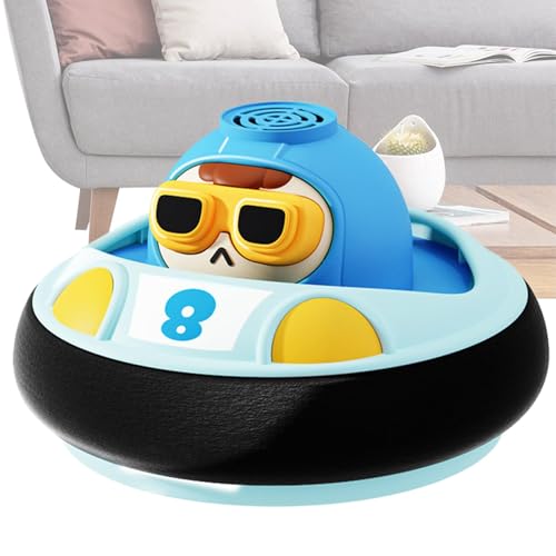 Floating Soccer Ball, Tiny Bumper Car with Sound and Lighting, Interactive Bumper Car Game, Rechargeable Air Floating Ball with Foam Bumper, Fun and Safe Indoor Toy for Kids, Perfect for Holiday von Generisch