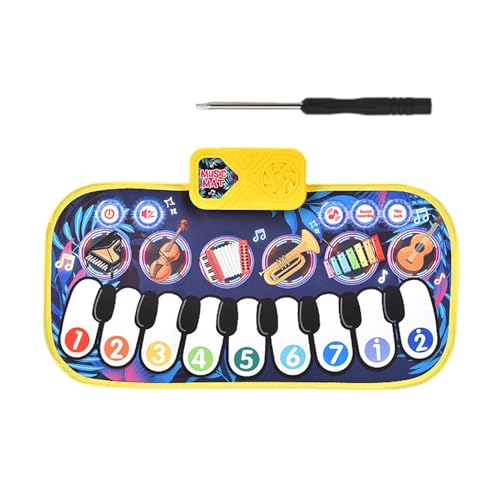 Floor Piano Matte, Klaviermusikmatte - Sensorische Tanztastaturmatte mit Taste,Bildungsmusikspielzeug für Bildungsteppiche, Bodenkeyboard -Tanzspielzeug für - und Mädchenmusikliebhaber Floor Piano Matte, Klaviermusikmatte - Sensorische Tanztastaturmatte mit Taste,Bildungsmusikspielzeug für Bildungsteppiche, Bodenkeyboard -Tanzspielzeug für - und Mädchenmusikliebhaber von Generisch