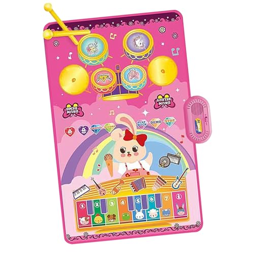 Floor Piano Matte, Klavierspiel Mat | Elektronische Touch Play Mat | Interaktive Entwicklungsaktivitäten für Mädchen im Alter von 3+, Lernen Spielzeug für sensorische Erfahrung Floor Piano Matte, Klavierspiel Mat | Elektronische Touch Play Mat | Interaktive Entwicklungsaktivitäten für Mädchen im Alter von 3+, Lernen Spielzeug für sensorische Erfahrung von Generisch