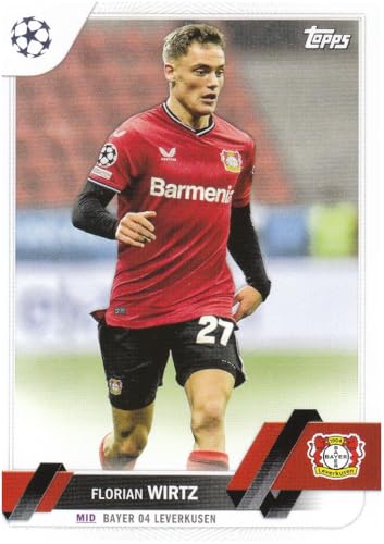 Florian Wirtz offensives Mittelfeld Leverkusen Topps Flagship UCC Fußball Sammelkarte 27 von Generisch