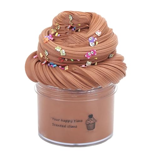 Fluffy Slime, 70 ml Fruit Slime 50 g, Slime Party Gifts for Children, Cloud Butter Slime, Super Soft and Non-Sticky, A Birthday Gift for Girls and Boys Aged 8-12 Years (Coffee) von Generisch