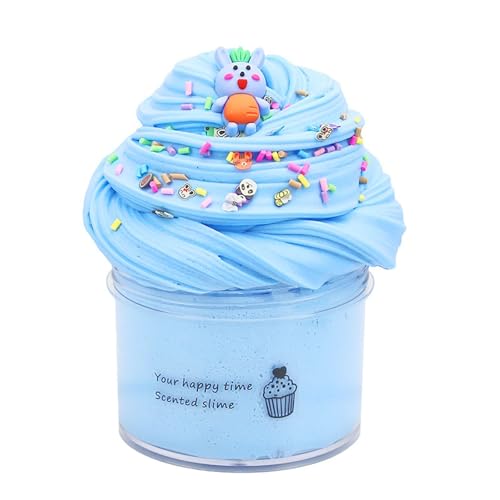Fluffy Slime, 70 ml Fruit Slime 50 g, Slime Party Gifts for Children, Cloud Butter Slime, Super Soft and Non-Sticky, A Birthday Gift for Girls and Boys Aged 8-12 Years (Sky Blue) von Generisch