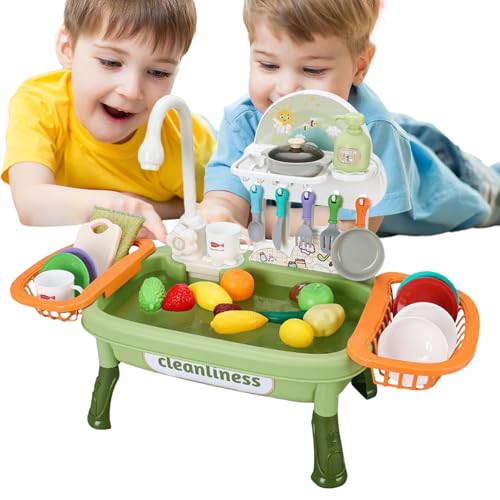 Fluss Wasserspielset, Geschirrspüler Spielen Spielzeug,Buntes Kinder spülen Spielzeug mit elektrischem Wasserhahn | Lustige Roadtrip -Aktivitäten, Kinderreisespiele für , Mädchen Fluss Wasserspielset, Geschirrspüler Spielen Spielzeug,Buntes Kinder spülen Spielzeug mit elektrischem Wasserhahn | Lustige Roadtrip -Aktivitäten, Kinderreisespiele für , Mädchen von Generisch