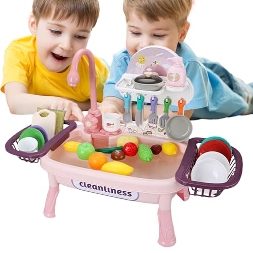 Fluss Wasserspielset, Geschirrspüler Spielen Spielzeug,Buntes Kinder tun vor, Spielzeug mit elektrischem Wasserhahn zu Spielen | Lustige Roadtrip -Aktivitäten, Kinderreisespiele für, Mädchen Fluss Wasserspielset, Geschirrspüler Spielen Spielzeug,Buntes Kinder tun vor, Spielzeug mit elektrischem Wasserhahn zu Spielen | Lustige Roadtrip -Aktivitäten, Kinderreisespiele für, Mädchen von Generisch