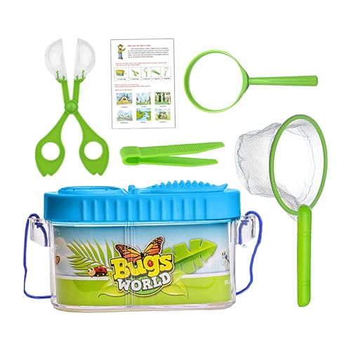 Fly Catcher for Kids, Transparent Collection Kit, Cage with Viewer and Magnifier, Educational Tool for Outdoor Camping, Backyard, Beach, Classroom, Homeschool Activity Fly Catcher for Kids, Transparent Collection Kit, Cage with Viewer and Magnifier, Educational Tool for Outdoor Camping, Backyard, Beach, Classroom, Homeschool Activity von Generisch
