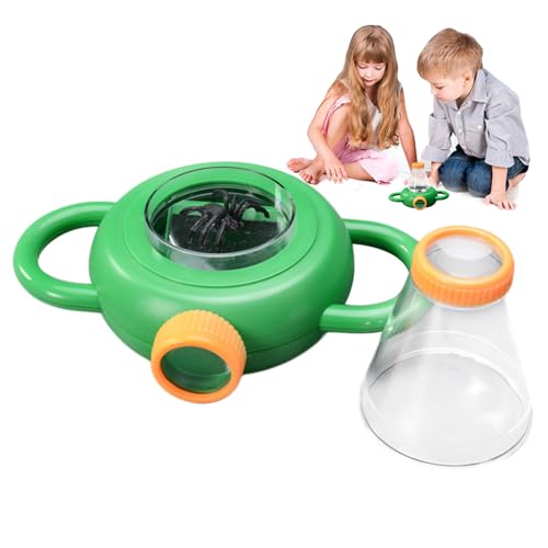 Fly Viewer with Magnifier, Observation Box, 4X Magnification Lens, Clear Viewing Chamber, Educational Exploration Tool, Easy to Carry, Perfect for Nature, Learning, Activities, 19.5x13x10cm von Generisch