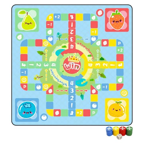 Flying Chess Play Mat, Waterproof Aeroplane Chess Game Mat, Compact Logic Plaything, 78.74 x 78.74 Inches Foldable Outdoor Checkerboard Carpet for Kids, Picnic, Camping and Family Flying Chess Play Mat, Waterproof Aeroplane Chess Game Mat, Compact Logic Plaything, 78.74 x 78.74 Inches Foldable Outdoor Checkerboard Carpet for Kids, Picnic, Camping and Family von Generisch