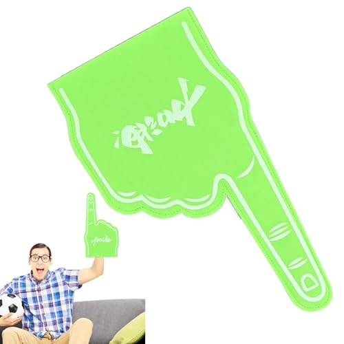 Foam Finger Requisiten Soft Sport Accessoire | Großes handgeformtes Schaumstoffbezug -Tool mit Easy Hold -Funktion ist hervorragend zum Jubeln bei Fußballhockey -Fußballveranstaltungen Schulspiele Out Foam Finger Requisiten Soft Sport Accessoire | Großes handgeformtes Schaumstoffbezug -Tool mit Easy Hold -Funktion ist hervorragend zum Jubeln bei Fußballhockey -Fußballveranstaltungen Schulspiele Out von Generisch
