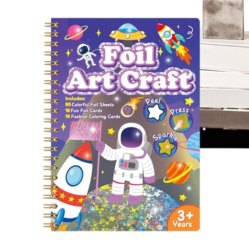 Foil Art Kinder–Folienspaß Bastelset DIY Spielzeug|Dekorative Motive für Scrapbooking, Schule, Mädchenzimmer | Halloween, Weihnachtsfeier, Basteln, Kreatives Gestalten | 22x9,5cm, Buntes Set Foil Art Kinder–Folienspaß Bastelset DIY Spielzeug|Dekorative Motive für Scrapbooking, Schule, Mädchenzimmer | Halloween, Weihnachtsfeier, Basteln, Kreatives Gestalten | 22x9,5cm, Buntes Set von Generisch