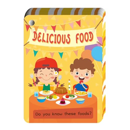 Food Flash -Karten, Food Card Game,48x Interactive Funny Educational Flash Cards - Kognitive Lebensmittel Bilder, Kinder frühes Lernen Spiel für, Mädchen Food Flash -Karten, Food Card Game,48x Interactive Funny Educational Flash Cards - Kognitive Lebensmittel Bilder, Kinder frühes Lernen Spiel für, Mädchen von Generisch