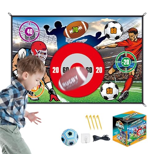 Football Wurf -Spiele für Kinder, Fußball Passing Targets | 2 in 1 Wurf Spielen Spielzeug | Fußball werfen Zielspielzeug, starke Haftung, Spaß für Kinder, 3-8 Mädchen im Alter von 3 bis 8 Jahren von Generisch