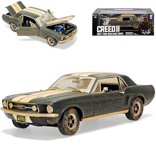 Ford Mustang Shelby GT500 1967 I 2. Generation Coupe matt Schwarz Wetter Version Creed II Rockys Legacy 1/18 Greenlight Modell Auto Ford Mustang Shelby GT500 1967 I 2. Generation Coupe matt Schwarz Wetter Version Creed II Rockys Legacy 1/18 Greenlight Modell Auto von Generisch