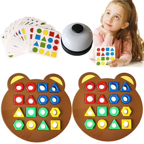 Form-Farberkennungsblöcke | Passende Puzzle mit geometrischen Blöcken Kinder | Attraktives interaktives -Spielzeug für Kinder, Jugendliche, Mädchen, Kindergarten, Kindergarten Form-Farberkennungsblöcke | Passende Puzzle mit geometrischen Blöcken Kinder | Attraktives interaktives -Spielzeug für Kinder, Jugendliche, Mädchen, Kindergarten, Kindergarten von Generisch
