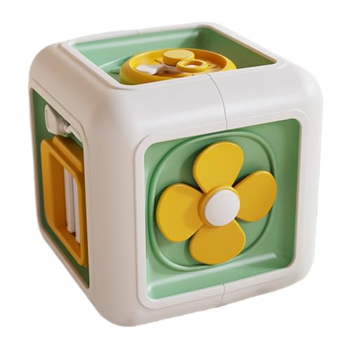 Form Sorter Cube - Baby sensorisches Spielzeug | montesori Spielzeug für 1 2 Jahre alte Mädchen | Sortieren & passendes mit sechs Lernaktivitäten | Formerkennungsspielzeugform Puzzle von Generisch
