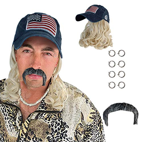 Form to Wash Baseballmützen für Erwachsene, Hut, Schnurrbart, Perücke, Ohrringe, Blond und Kinder, exotisch, mit Clip, Baseballkappen, Motiv: Chance The Baseball Cap (mehrfarbig, Einheitsgröße) von Generisch