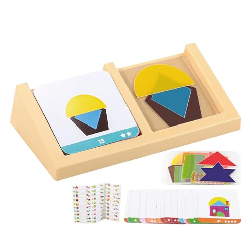 Formen Zuordnungsspiel,Geometrisches Lernpuzzle Aus Holzblöcken - Zubehör für Spiele für Kinder und Kleinkinder in der Grundschule für morgendliche Freizeit und das Klassenzimmer Formen Zuordnungsspiel,Geometrisches Lernpuzzle Aus Holzblöcken - Zubehör für Spiele für Kinder und Kleinkinder in der Grundschule für morgendliche Freizeit und das Klassenzimmer von Generisch