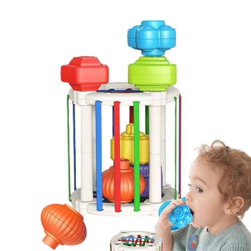 Formensortierspielzeug, Formensortierer für Kleinkinder | Buntes Formspielzeug | Aktivitätsspielzeug für Vorschulkinder, sensorischer Block, Farbsortierspiel, Greifblock für Kinder, Kleinkinder, und M Formensortierspielzeug, Formensortierer für Kleinkinder | Buntes Formspielzeug | Aktivitätsspielzeug für Vorschulkinder, sensorischer Block, Farbsortierspiel, Greifblock für Kinder, Kleinkinder, und M von Generisch