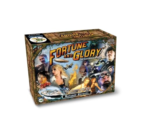 Fortune and Glory – Revised Edition (ENGLISCH) | Abenteuer-Brettspiel im Pulp-Stil | 1–8 Spieler von Generisch