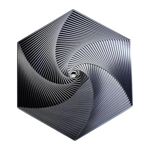 Fractals Fidgets Hexagon Spinner | Printed Hexagon Spirals Fidgets Toy | Sensory Magic Fidgets Spinners Cube | Stressabbau Erwachsene Torque Spinner| Adhs Autismus Spielzeug Desk Cube Fidgets von Generisch