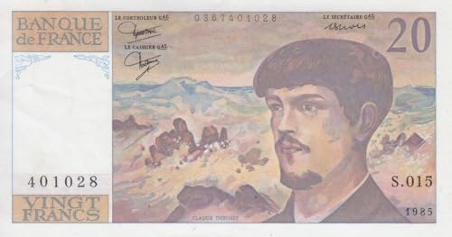 Frankreich Pick-Nr: 151a bankfrisch (I) 1985 20 Francs (Banknoten für Sammler) von Generisch