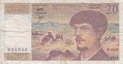 Frankreich Pick-Nr: 151a gebraucht (III) 1980 20 Francs (Banknoten für Sammler) von Generisch