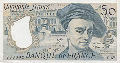Frankreich Pick-Nr: 152e gebraucht (III) 1991 50 Francs (Banknoten für Sammler) von Generisch