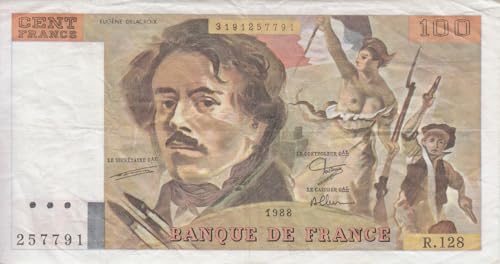 Frankreich Pick-Nr: 154d gebraucht (III) 1988 100 Francs (Banknoten für Sammler) von Generisch