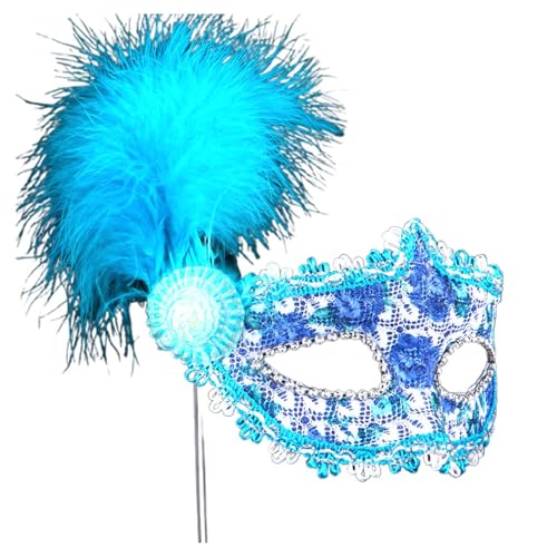 Frauen Karneval Outfit Federn venezianischen Karneval Ball Maske Zubehör Kostüme Masken Party Kopfbedeckung 2025 Karneval Dekoration Stirnbänder Karneval Kostüm Outfit für Frauen von Generisch