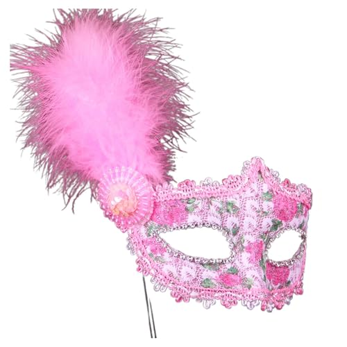 Frauen Karneval Outfit Federn venezianischen Karneval Ball Maske Zubehör Kostüme Masken Party Kopfbedeckung 2025 Karneval Dekoration Stirnbänder Karneval Outfits für Frauen Ballkostüm von Generisch