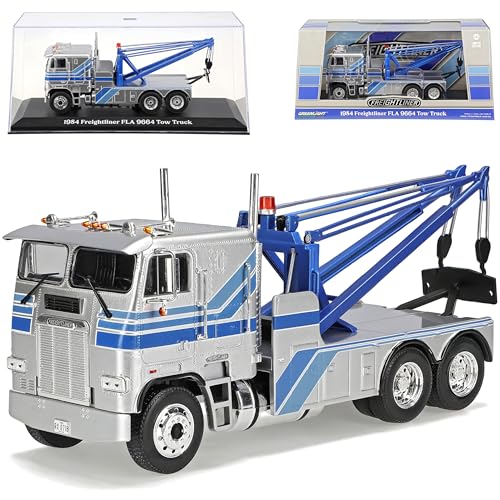 Freightliner FLA 9664 Abschlepper Silber mit Blau 1984 1/43 Greenlight Modell Auto Freightliner FLA 9664 Abschlepper Silber mit Blau 1984 1/43 Greenlight Modell Auto von Generisch
