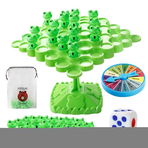 Frog Balance Game, Creative Boys Desktop Frog Balance Toy, ABS Parent-Child Interactive Games for Home, Kindergarten, Indoor, Outdoor, and Travel Fun, 10.43x7.09x1.38 Inches von Generisch