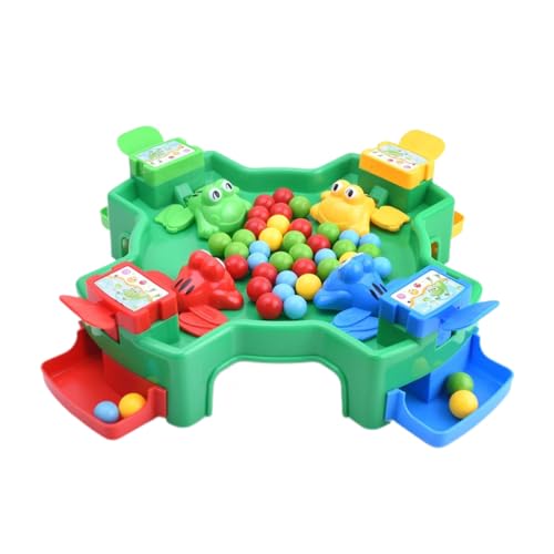 Frog Board Game, Hungry Frog Toy, Quick Reflex Challenge, Portable Tabletop Plaything, 10.43x10.43x2.68 inches Fine Motor Skill Builder, Ideal for Preschool and Indoor Play von Generisch
