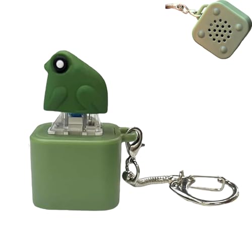 Frog Croaking Fidget Toy,Rechargeable Frog Croaking Keychain,Keyboard Fidget Clicker Toy with Colorful Lights,Fun & Portable Anxiety Relief Toys (Frogs Croak) von Generisch