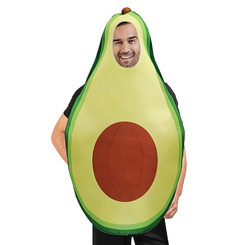 Fruchtkostüm Für Erwachsene,Cosplay Outfit | Lustiges Avocado Fruchtkostüm Für Damen Herren Erwachsene Karneval Partys Events Halloween Feiern von Generisch