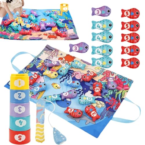 Früheres Lernen Farbspielzeug - 16 -Zoll -Sortieraktivität zum Zählen von Fähigkeiten und feinmotorische Praxis, sanfte babyfreundliche Textur mit interaktivem Spiel, kreatives Spiel Kit für 0–36 Mona von Generisch
