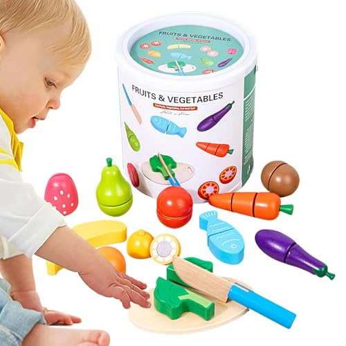 Fruit Cutting Toy Set, Wooden Pretend Play Kitchen Kit, Educational Simulation Food Toys, Safe and Child-Friendly Design, Eco-Friendly Materials, Ideal for Home, Nurseries Fruit Cutting Toy Set, Wooden Pretend Play Kitchen Kit, Educational Simulation Food Toys, Safe and Child-Friendly Design, Eco-Friendly Materials, Ideal for Home, Nurseries von Generisch