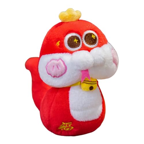 Fu Fu Spielzeugpuppe Chinesisches Sternzeichen Puppe Jahresparty Jahr des Maskottchens Puppe Sammlerpupe (B, 28cm) von Generisch