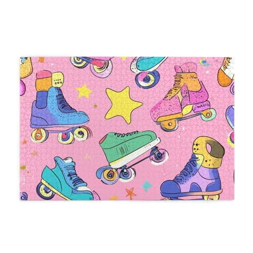 Fünfzackige Skates 1000 Teile Puzzle für Erwachsene Holzpuzzles für Erwachsene Geschenke Wohnkultur Fünfzackige Skates 1000 Teile Puzzle für Erwachsene Holzpuzzles für Erwachsene Geschenke Wohnkultur von Generisch
