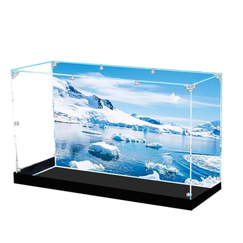Für LE*GO 10335 Endurance Expeditionsschiff, individuelle Vitrine mit thematischem Hintergrund – staubdichte Box aus transparentem Acryl – Themenszene –bruchsichere Vitrine für Sammler Für LE*GO 10335 Endurance Expeditionsschiff, individuelle Vitrine mit thematischem Hintergrund – staubdichte Box aus transparentem Acryl – Themenszene –bruchsichere Vitrine für Sammler von Generisch
