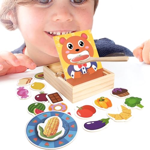 Füttert Spielzeug Für Kinder,Holzspielzeug fütterung Mit Futterbox | Futter-Set Rollenspiel Lernspielzeug Für Kinder & Kleinkinder Füttert Spielzeug Für Kinder,Holzspielzeug fütterung Mit Futterbox | Futter-Set Rollenspiel Lernspielzeug Für Kinder & Kleinkinder von Generisch