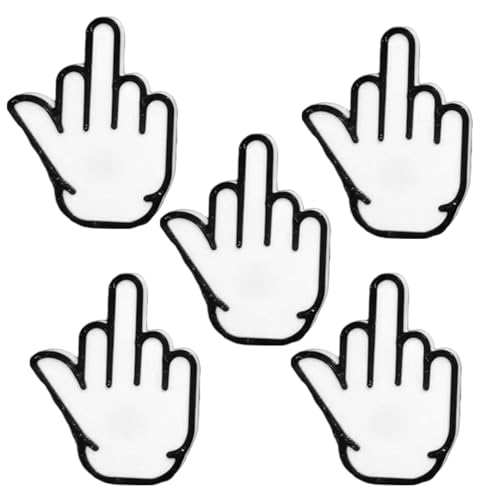 Fun Finger Suckers - Neuheit Acryl -Ornamente Set | Schrullige dekorative Finger -Requisiten mit starkem Grip für kreatives Heimstyling, Auto -Dashboard -Display, Tür -Wandakzente, Spaß -Deko von Generisch