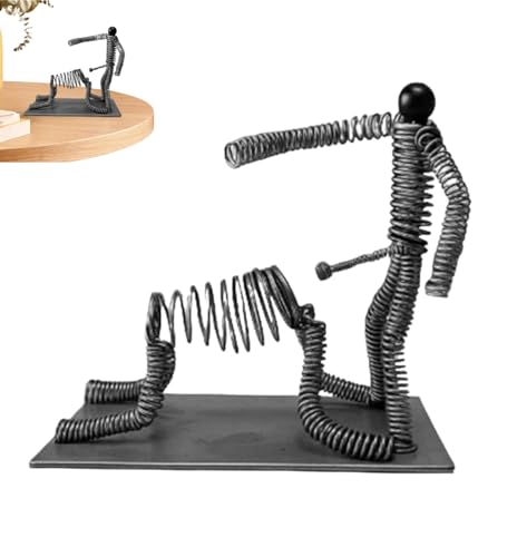 Funny Spring Man Desk Toy, Hilarious Prank Wobbly Gag Stress Reliever Ornaments, Fun Entertainment Adults Spring Figure Toys for Office Decor Party Accessories von Generisch