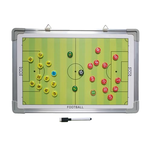 Fußball-Taktikkarte | löschbares Fußball-Strategieboard mit 2 Markierstiften | Rahmen aus Aluminiumlegierung Fußball Lehre Boaard | Magnetisches Whiteboard für die Planung Fußball-Taktikkarte | löschbares Fußball-Strategieboard mit 2 Markierstiften | Rahmen aus Aluminiumlegierung Fußball Lehre Boaard | Magnetisches Whiteboard für die Planung von Generisch