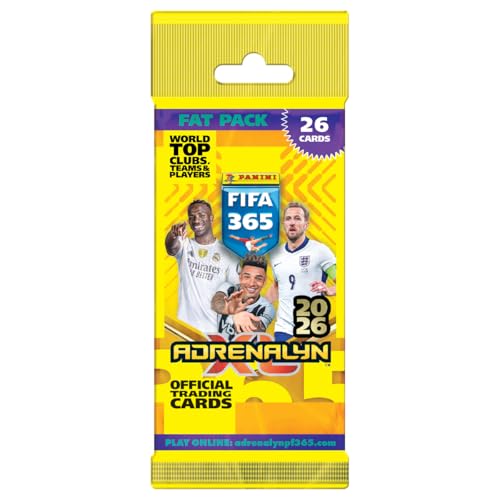 Fußball Trading Cards 2026 | 1 Fat Pack | 26 Sammelkarten | Internationale Clubs & Nationalteams | Road to WM 2026 von Generisch