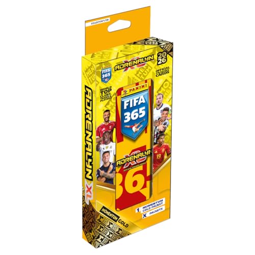 Fußball Trading Cards 2026 | 1x Pencil Tin | 1 Exklusives Momentum ORO Pack (9 Karten) + 2 Boosterpacks | Limited & Momentum Gold Cards | Road to WM 2026 von Generisch